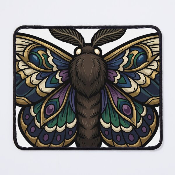 Item preview, Victorian Moth Emblem - Gothic Christmas Art designed and sold by IllumeInk.