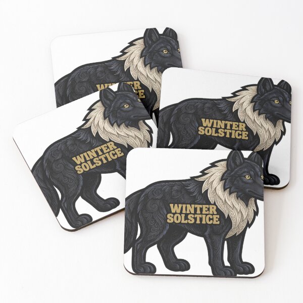 Item preview, Victorian Wolf Emblem - Winter Solstice Gothic Art designed and sold by IllumeInk.