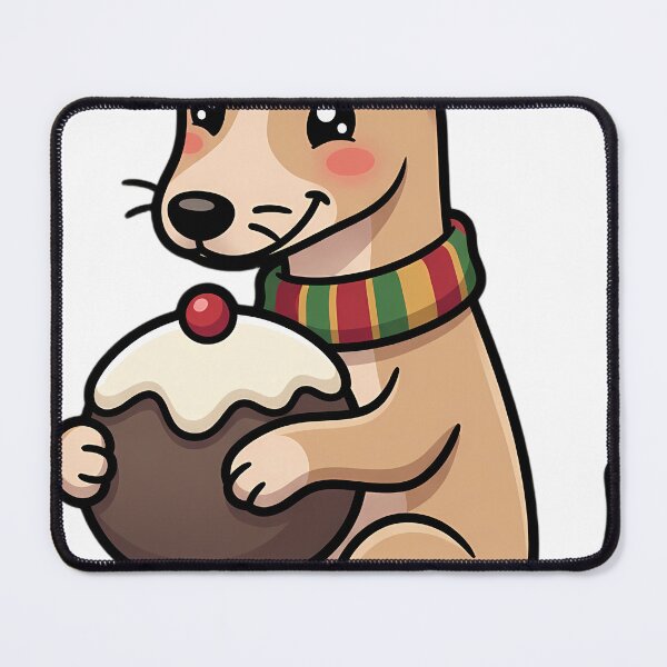 Item preview, Cute Christmas Whippet Holding a Christmas Pudding designed and sold by pumsquare.
