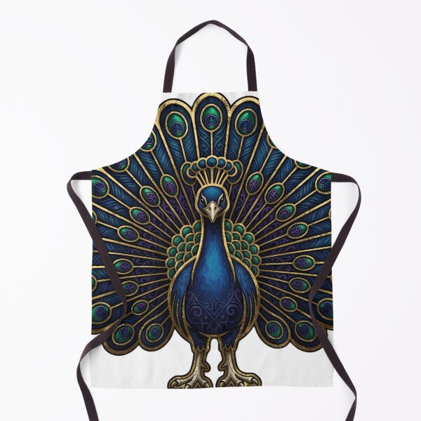 Item preview, Victorian Peacock Emblem - Gothic Christmas Art designed and sold by IllumeInk.