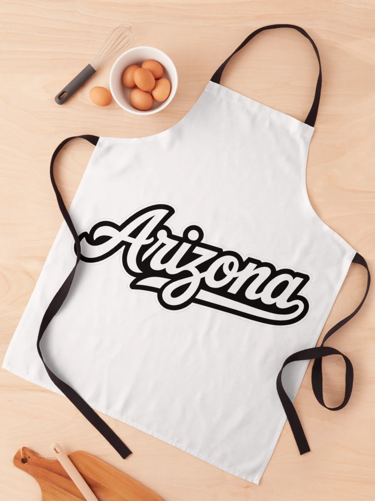 Thumbnail 1 of 6, Apron, Arizona Retro Baseball Script Lettering designed and sold by LoFizzy.