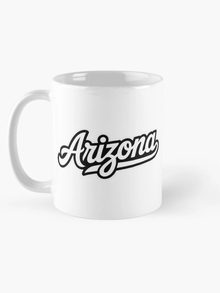Thumbnail 5 of 6, Coffee Mug, Arizona Retro Baseball Script Lettering designed and sold by LoFizzy.