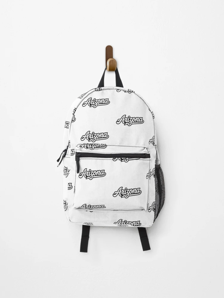 Thumbnail 1 of 3, Backpack, Arizona Retro Baseball Script Lettering designed and sold by LoFizzy.