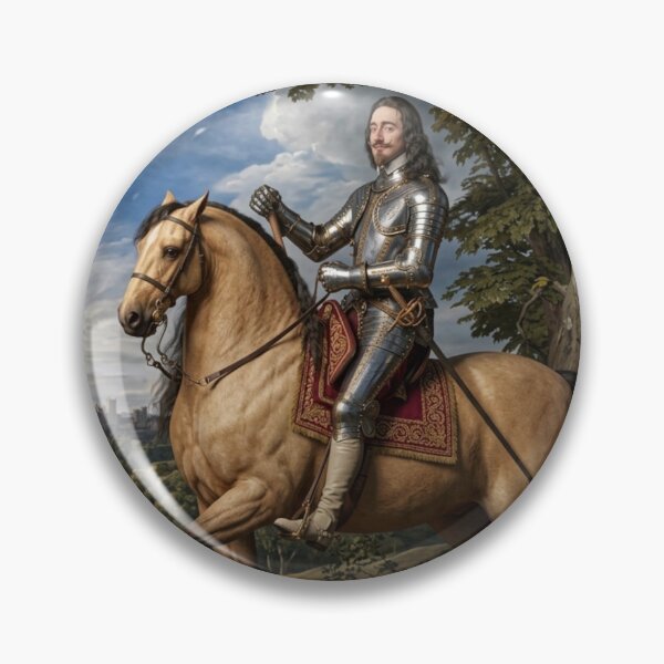 Item preview, Portrait of Charles I on horseback and wearing armor (1600-49) by Anthony van Dyck 3D re Imagining designed and sold by Vintage Designs +.