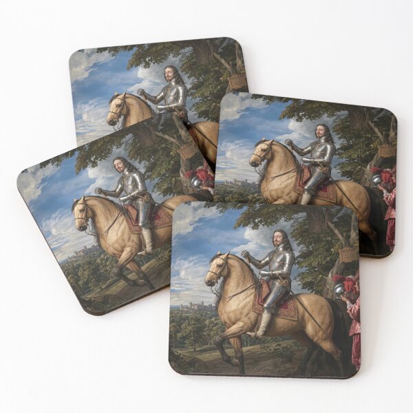 Item preview, Portrait of Charles I on horseback and wearing armor (1600-49) by Anthony van Dyck 3D re Imagining designed and sold by Vintage Designs +.
