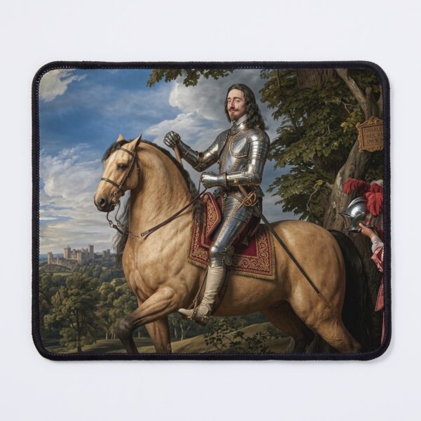 Item preview, Portrait of Charles I on horseback and wearing armor (1600-49) by Anthony van Dyck 3D re Imagining designed and sold by Vintage Designs +.