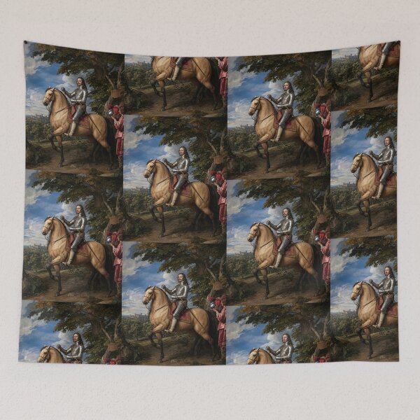 Item preview, Portrait of Charles I on horseback and wearing armor (1600-49) by Anthony van Dyck 3D re Imagining designed and sold by Vintage Designs +.