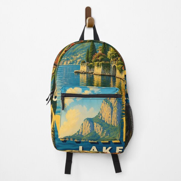 Item preview, Varenna Lake Como – Vintage Lakeside Travel Poster designed and sold by LSVart.