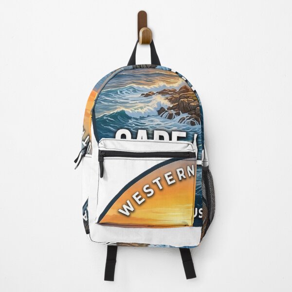 Item preview, Cape Leeuwin Lighthouse Western Australia Ocean Sunset Round Badge Sticker designed and sold by DetourDgn.