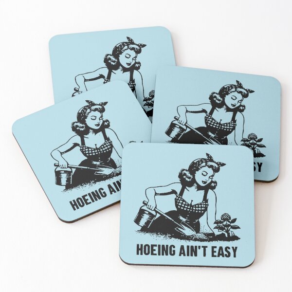 Item preview, Hoeing Ain't Easy - Gardening Funny Pun designed and sold by zemilrathemi.