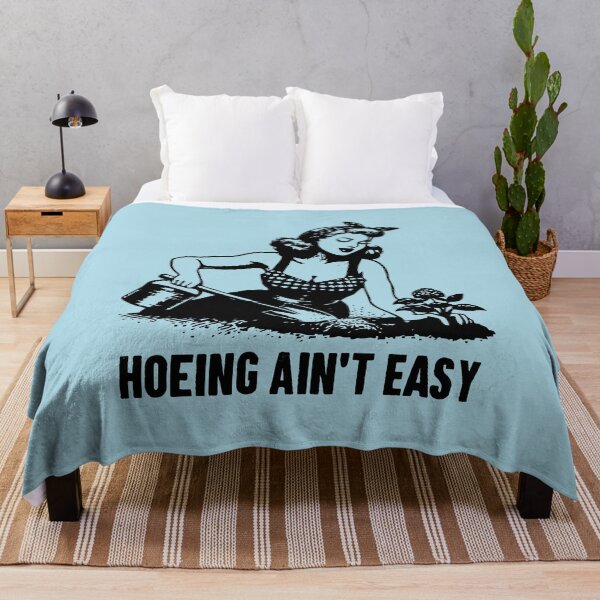 Item preview, Hoeing Ain't Easy - Gardening Funny Pun designed and sold by zemilrathemi.