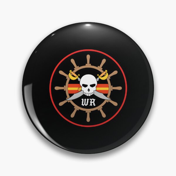 Item preview, WR Pirate Skull Ship Wheel Cutlass Emblem designed and sold by OKAYDA.