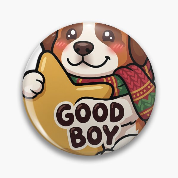 Item preview, Cute Christmas Saint Bernard Hugging a Golden Star Ornament - Good Boy designed and sold by pumsquare.
