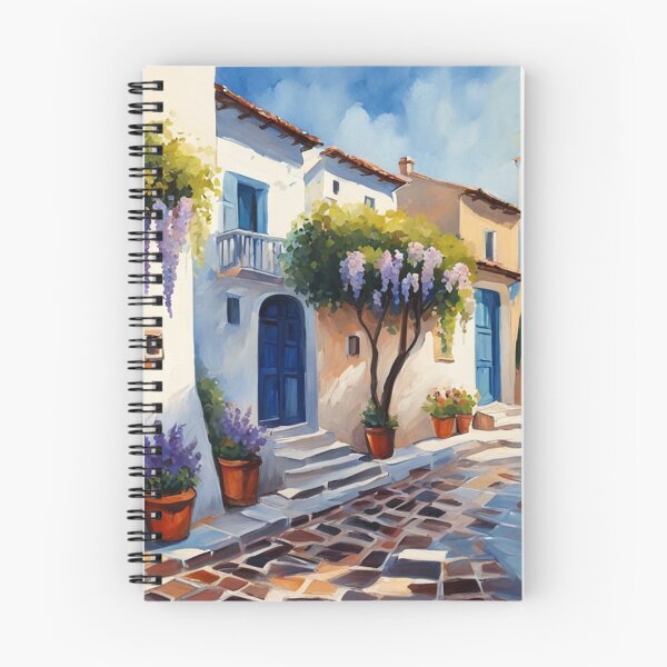Item preview, A Quiet Mediterranean Street designed and sold by Undersea Ai Art.
