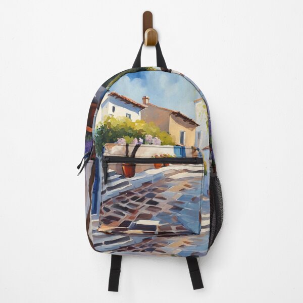 Item preview, A Quiet Mediterranean Street designed and sold by Undersea Ai Art.