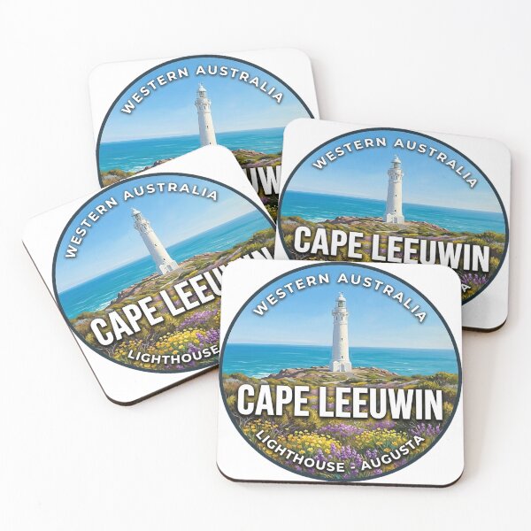 Item preview, Cape Leeuwin Lighthouse Western Australia Wildflower Coast Round Badge Sticker designed and sold by DetourDgn.