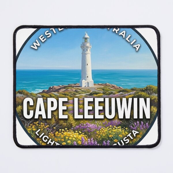 Item preview, Cape Leeuwin Lighthouse Western Australia Wildflower Coast Round Badge Sticker designed and sold by DetourDgn.