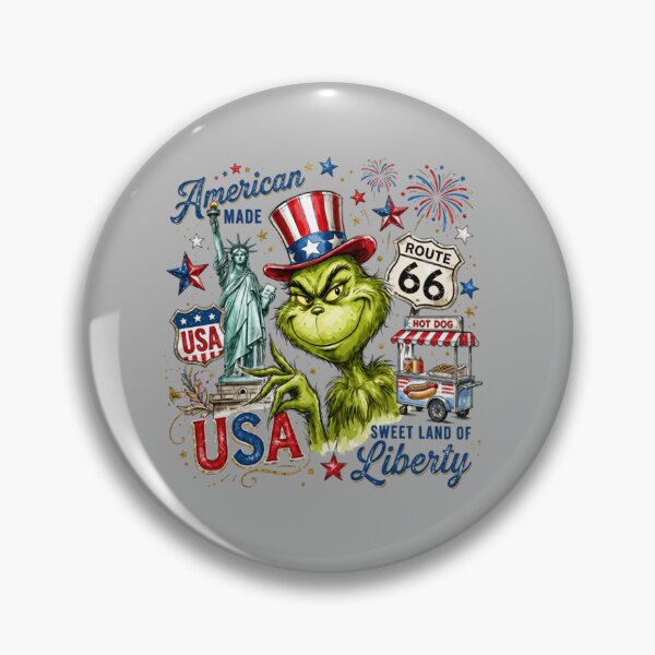 Item preview, Sweet Land of Liberty Grinch USA Celebration  designed and sold by Chetzarart.