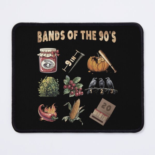 Item preview, Funny 90s Band Puns Vintage Icon Illustration designed and sold by PeaceTypo.