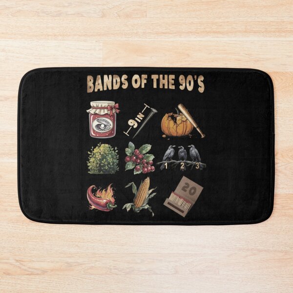 Item preview, Funny 90s Band Puns Vintage Icon Illustration designed and sold by PeaceTypo.