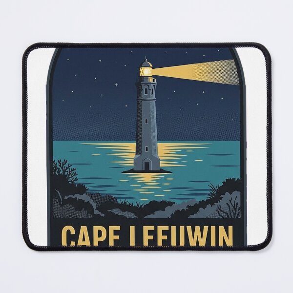 Item preview, Cape Leeuwin Lighthouse Western Australia Night Beam Vintage Badge Sticker designed and sold by DetourDgn.