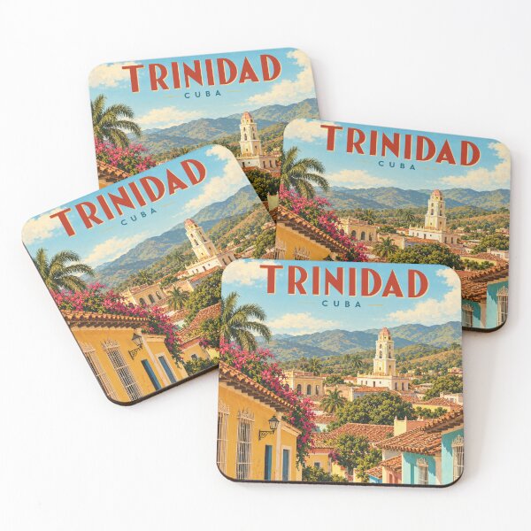 Item preview, Trinidad Vintage Cuban Colonial City Art designed and sold by MichaeIRellov.