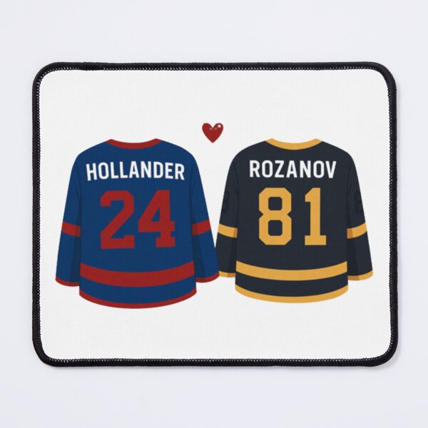 Item preview, Hollander and Rozanov Hockey Jersey Rivalry Design designed and sold by PeaceTypo.