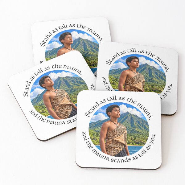 Item preview, Polynesian Resilience Proverb - Stand as tall as the mauna | Pacific Art designed and sold by ShakaLife.org.