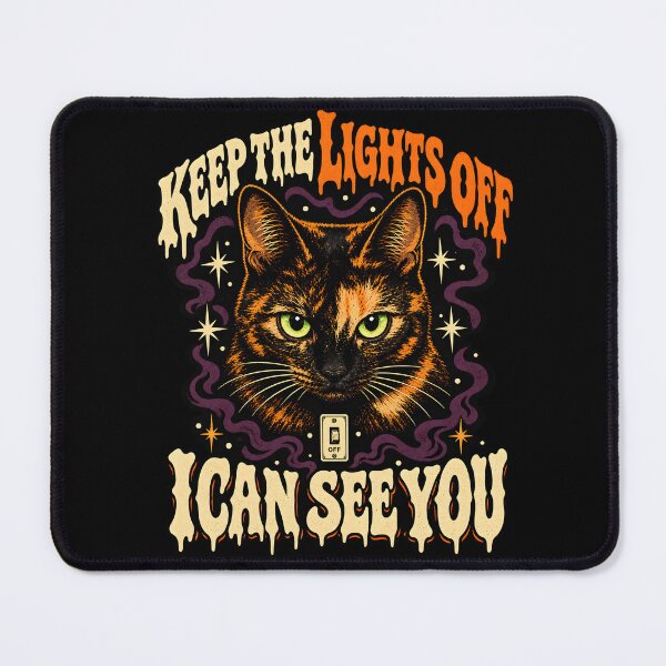 Item preview, Keep The Lights Off I Can See You Tortie Cat Halloween designed and sold by Martin's_Design.