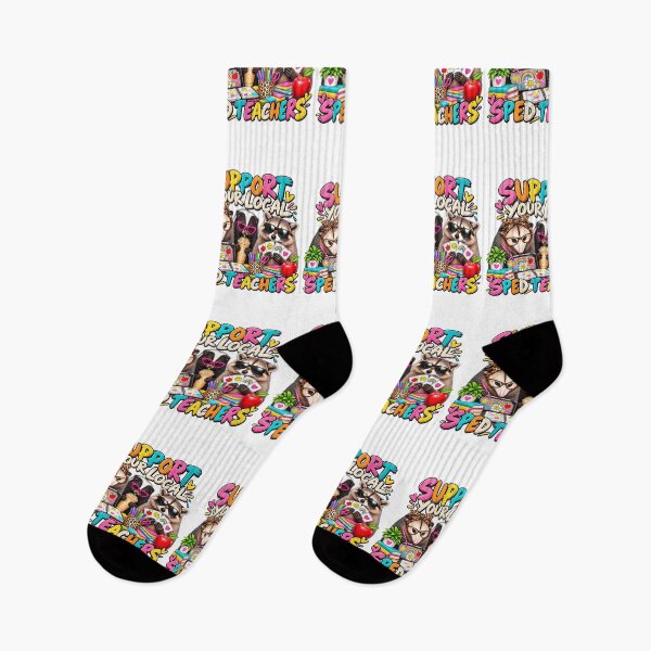 Item preview, Support Your Local SPED Teachers Funny Raccoon Opossum Special Education Teacher Humor designed and sold by 76Valeria.