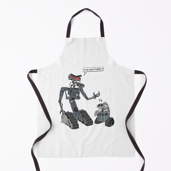 Item preview, Johnny 5 Plays Father to Wall-E Robot Parody designed and sold by PeaceTypo.