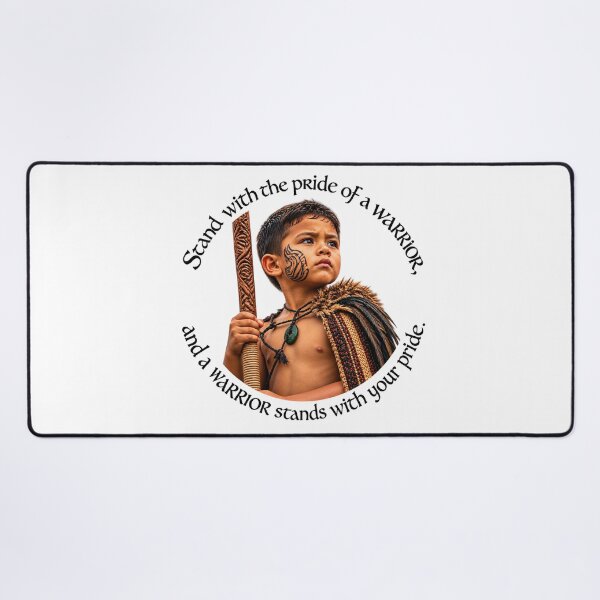 Item preview, Polynesian Leadership Proverb - Stand with the pride of a warrior | Pacific Art designed and sold by ShakaLife.org.