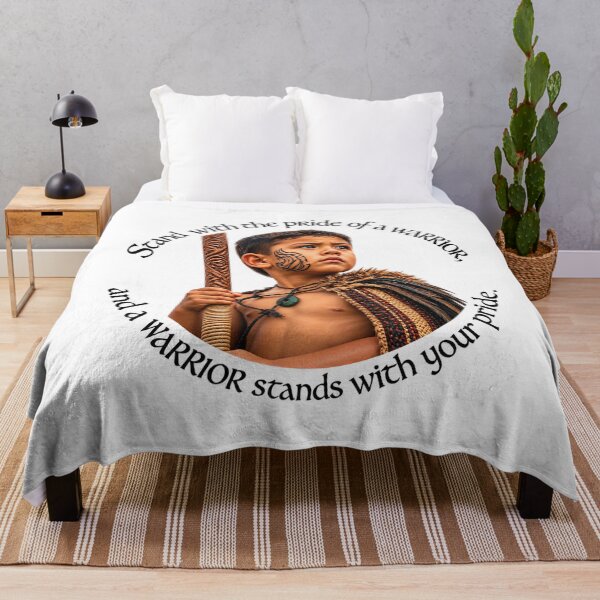 Item preview, Polynesian Leadership Proverb - Stand with the pride of a warrior | Pacific Art designed and sold by ShakaLife.org.