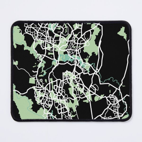 Item preview, Canberra Map Australia Travel Souvenir designed and sold by MapsByLeo.