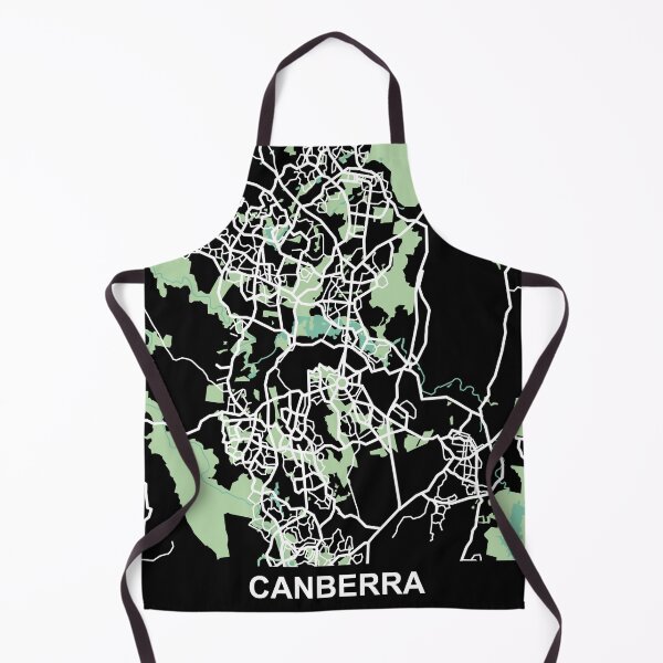 Item preview, Canberra Map Australia Travel Souvenir designed and sold by MapsByLeo.