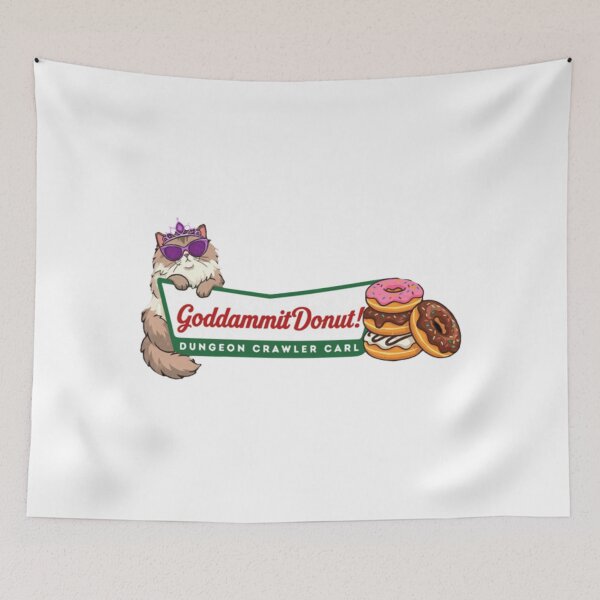 Item preview, Goddammit Donut Dungeon Crawler Carl Cat with Donuts designed and sold by PeaceTypo.