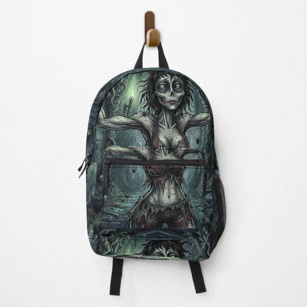 Item preview, Chained Necromancer Zombie Sorceress fantasy art designed and sold by Vintage Designs +.