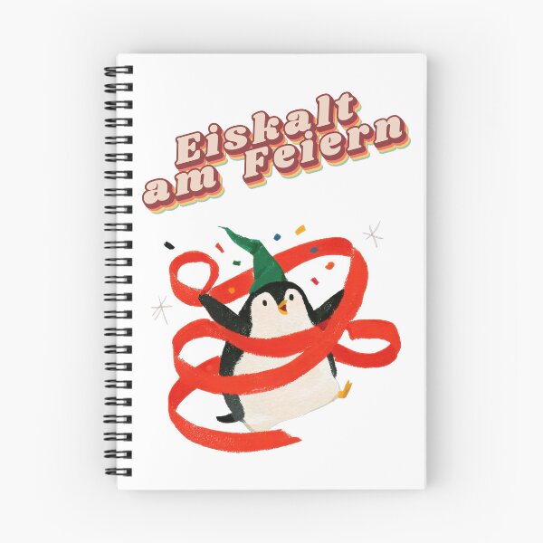 Item preview, Ice-cold partying: Funny penguin with streamers and a saying designed and sold by Mauswohn.