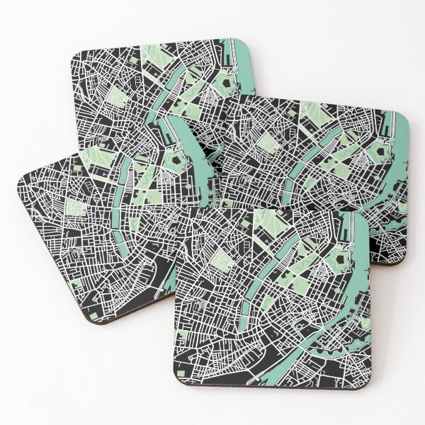 Item preview, Copenhagen Map Denmark Travel Souvenir designed and sold by MapsByLeo.