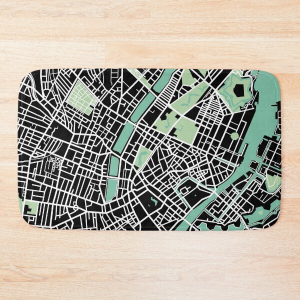Item preview, Copenhagen Map Denmark Travel Souvenir designed and sold by MapsByLeo.