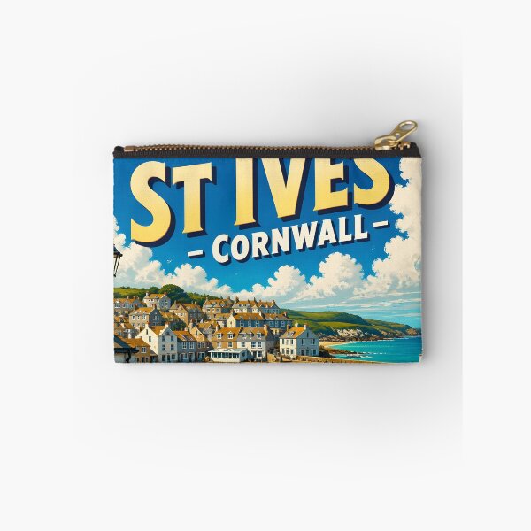 Item preview, St Ives Cornwall – Vintage Fishing Harbour Travel Poster designed and sold by LSVart.