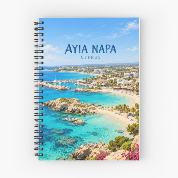 Item preview, Ayia Napa Painterly Cyprus Coastal Impression designed and sold by MichaeIRellov.