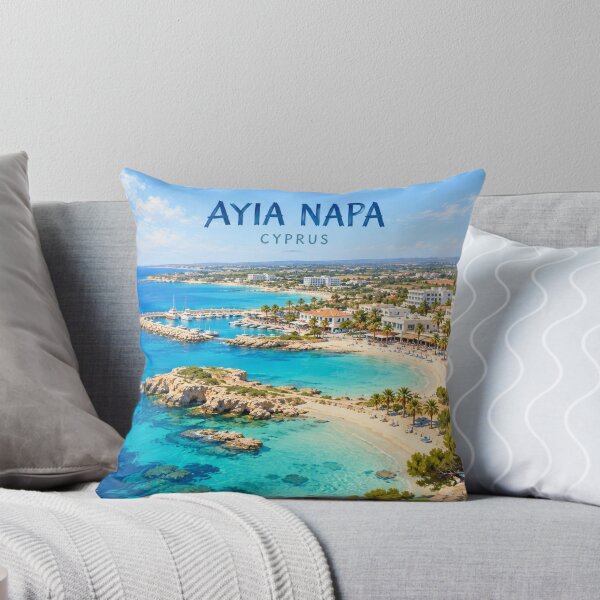 Item preview, Ayia Napa Painterly Cyprus Coastal Impression designed and sold by MichaeIRellov.