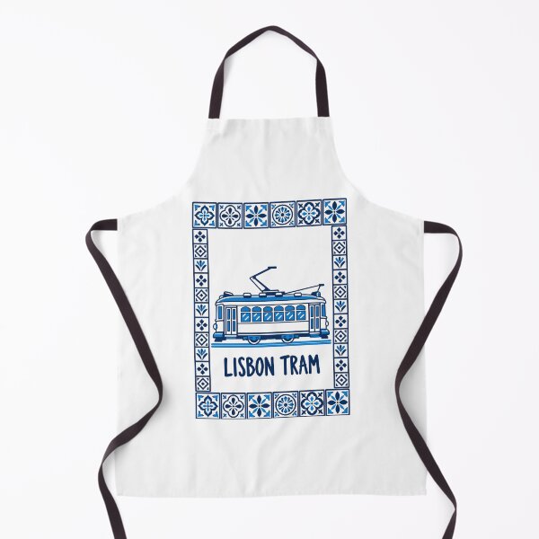Item preview, Lisbon Tram Portugal – Blue Azulejo Tile designed and sold by MavtM.