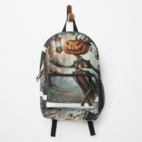 Item preview, Jack O'Lantern the Halloween lord chasing spirits with his lantern of arcane magic designed and sold by Vintage Designs +.
