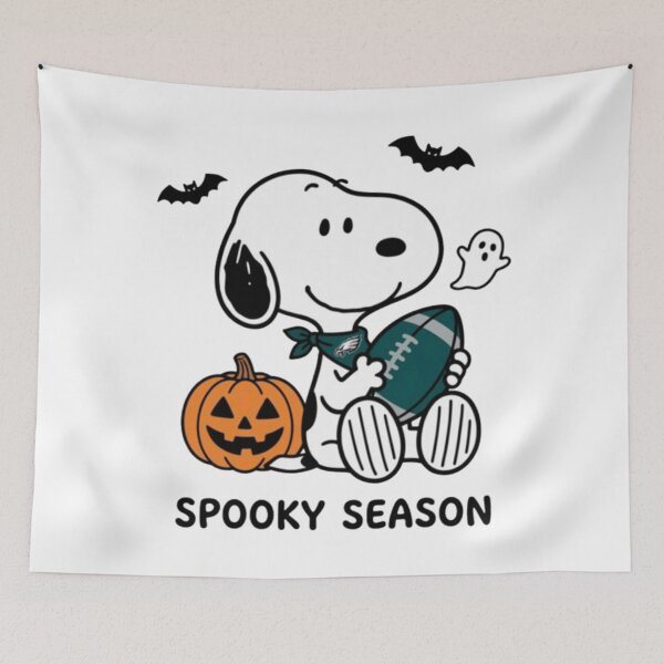 Item preview, Snoopy Halloween Spooky Season Philadelphia Eagles Football designed and sold by PeaceTypo.