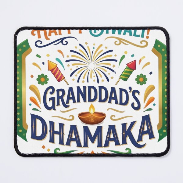 Item preview, Happy Diwali Granddad Family Heritage Gift designed and sold by BhadrarjunaArts.