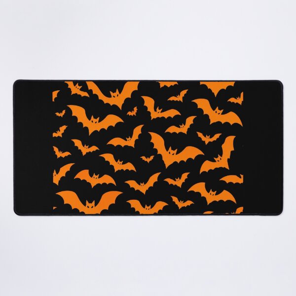Item preview, Orange bats on a black background designed and sold by Axokris.