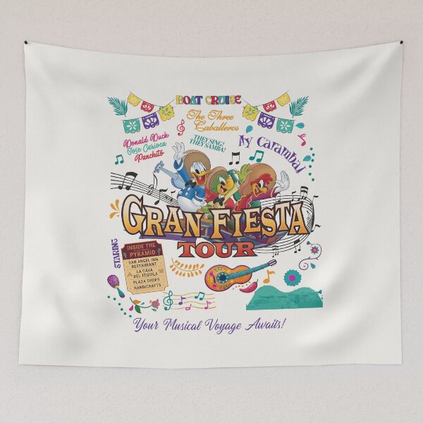 Item preview, Vintage Mexican Fiesta Boat Ride Art designed and sold by RRMadeArt.