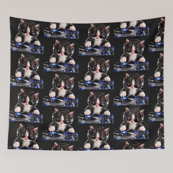 Item preview, Adorable DJ  Tuxedo Kitten Reaching Out Cat Lover Gift  designed and sold by Tee-Shirt-Topia.